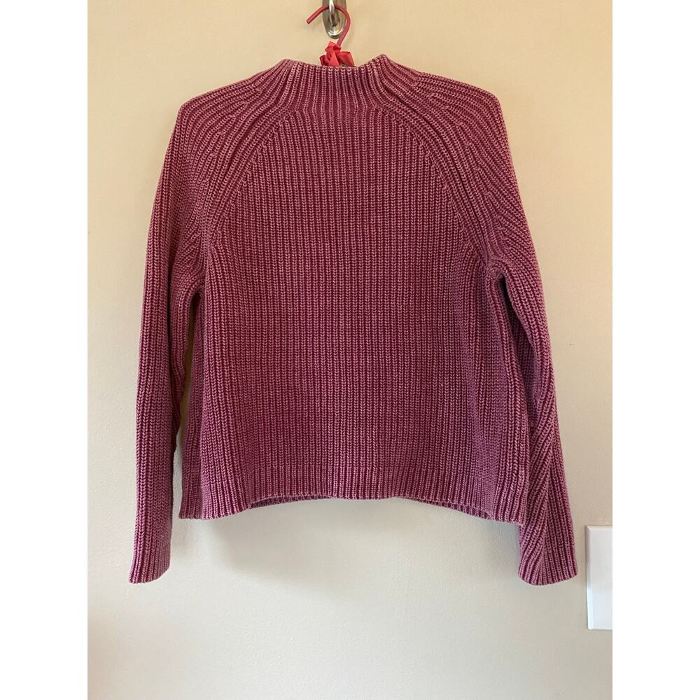 Outerknown Raspberry Ribbed Knit Sweater - Picture 2 of 4